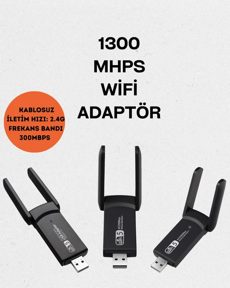 Realtek Chipsetli 5G Destekli Yüksek Hızlı Ağ Adaptörü ürün görseli 1