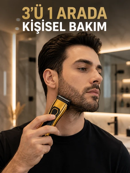 Saç, Sakal, Burun Kulak Bakımı İçin Çok Amaçlı Tıraş Makinesi ürün görseli 1