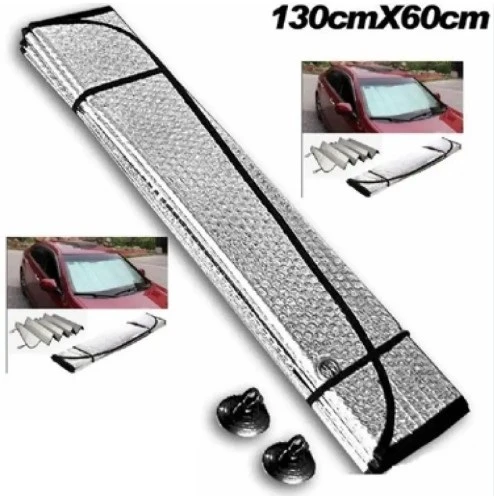Araba Ön Cam Güneşliği 130*60 Cm Parlak ürün görseli 1
