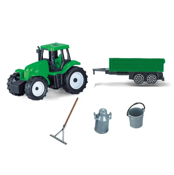 Farm World Traktörlü Süt Üretim Seti - Resim 2