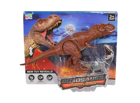 Hareketli Dinozor Figür Kahverengi T-Rex ürün görseli 1