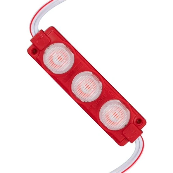 12 Volt 3 Watt Kırmızı LED Modül - 74X20 Mm - 3030 Çip ürün görseli 1