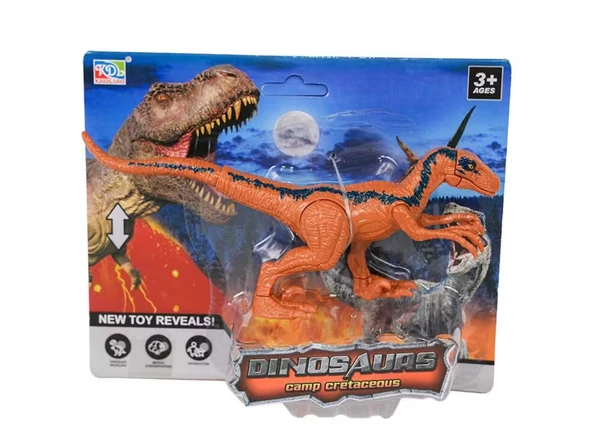 Hareketli Dinozor Figür Kahverengi Raptor ürün görseli 1