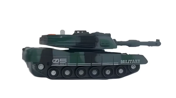 Sürtmeli Sesli ve Işıklı Gri Tank ürün görseli 1