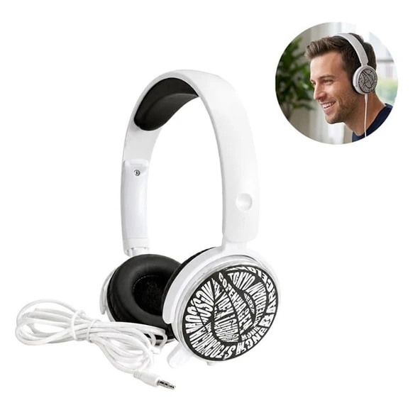 Philips SHM7110U Beyaz Kablolu Mikrofonlu Kulaklık ürün görseli 1