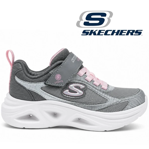Skechers Sola Glow 2.0 303729L Ortopedik Işıklı Çocuk Spor Ayakkabı ürün görseli 1