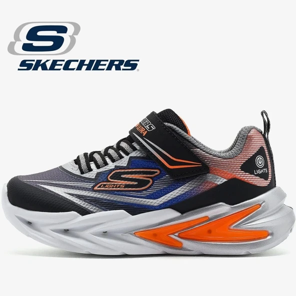 Skechers Flex Glow Ultra 400139L Ortopedik Işıklı Çocuk Spor Ayakkabı ürün görseli 1