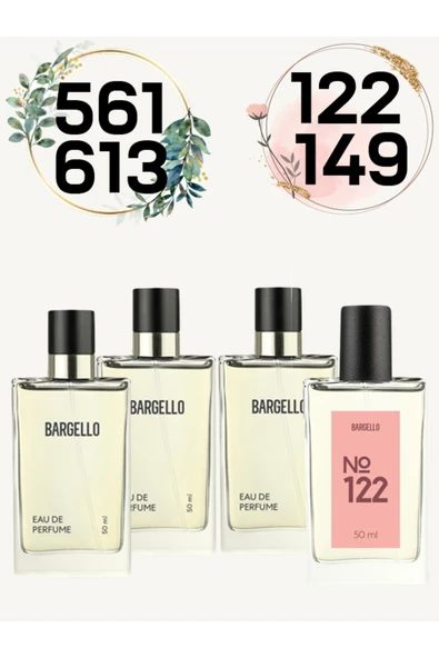 Kadın - Erkek Parfüm Seti 122 - 149 - 561 - 613 50 ML Dörtlü Set ürün görseli 1