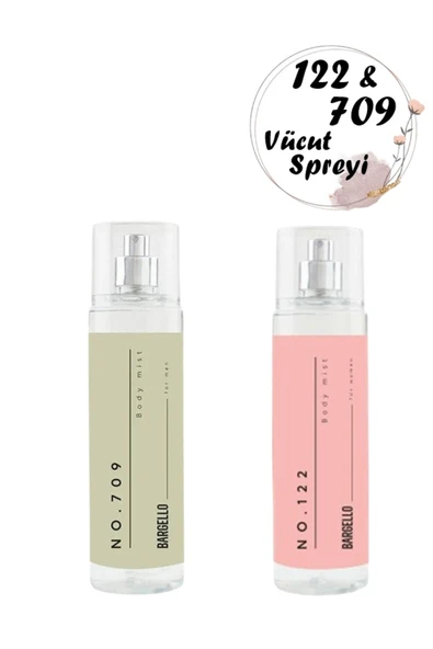 VÜCUT SPREYİ SETİ KADIN NO 122 - ERKEK NO 709 210 ML + 210 ML ürün görseli 1