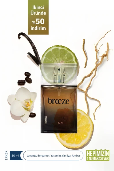 BREEZE ERKEK PARFÜM EDP 50 ml ürün görseli 1