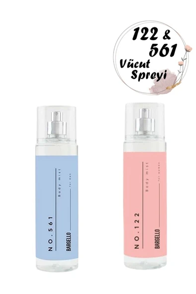 VÜCUT SPREYİ SETİ KADIN NO 122 - ERKEK NO 561 210 ML + 210 ML ürün görseli 1