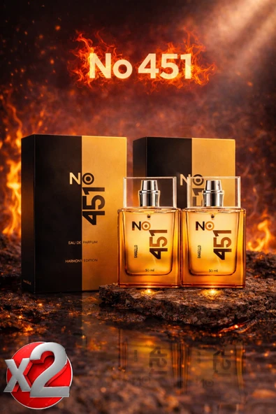 No.451 Unisex Parfüm Fresh 50 ml Edp-x2(2ADET) ürün görseli 1