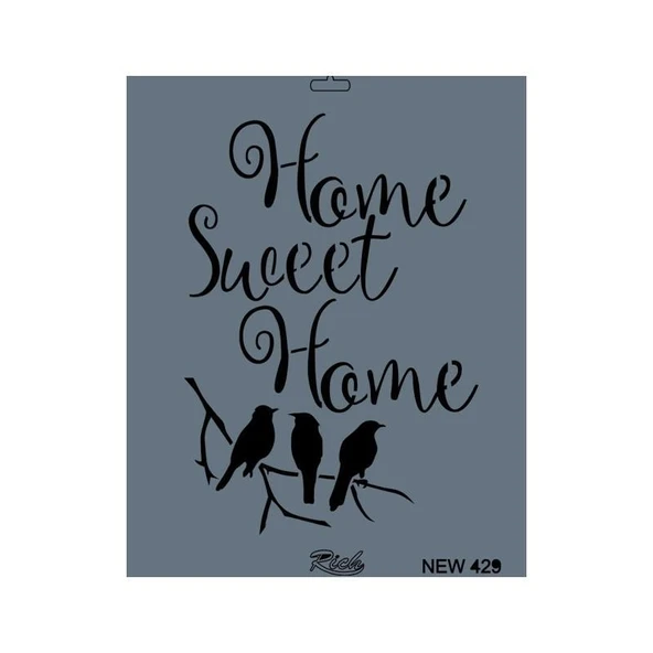 Rich New Seri N-429 Stencil 35x25 cm ürün görseli 1