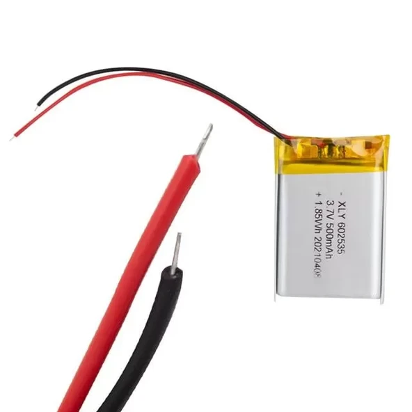 Xly-602535 3.7 Volt 500 Mah Lityum Polimer Pil ürün görseli 1