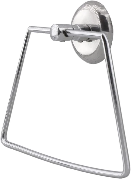 Bez Havluluk Aparatı Lavabo Banyo Mutfak Aparat Standı Bez Havlu Askısı Vidalı Krom Paslanmaz Metal ürün görseli 1