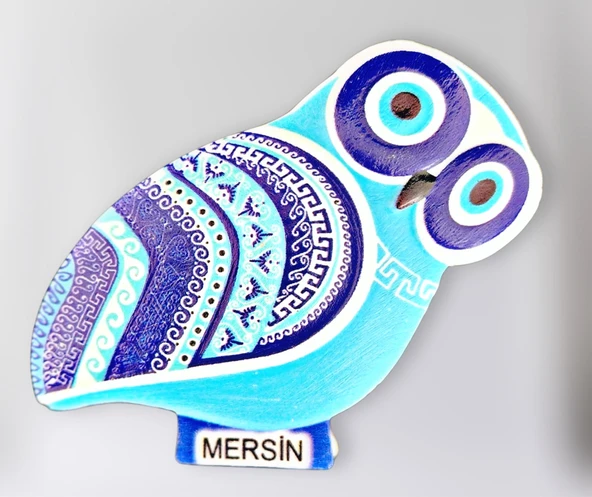 MERSİN Polyester Kabartmalı Magnet 5,5 x 9 cm  Dekoratif Hediyelik Buzdolabı Süsü (kod:1615) ürün görseli 1