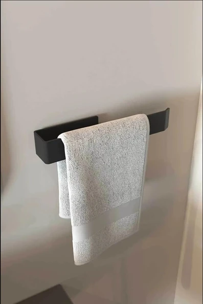 Paslanmaz Çelik Havluluk Banyo Lavabo Mutfak Mat Siyah ürün görseli 1