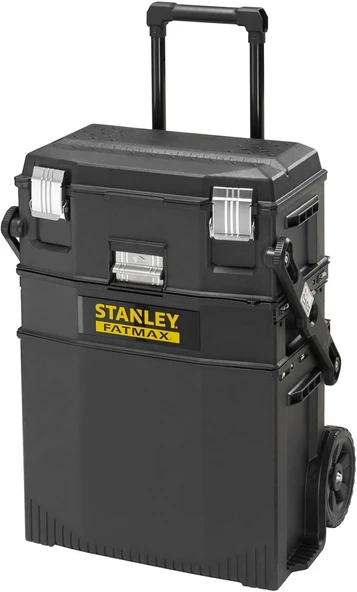 - Fatmax Iş Istasyonu (54,9 X 73,3 X 41,3 Cm, Ağır Yük Tekerlekleri, Otomatik Güvenlik Kilidi, Iz Edilebilir Teleskopik Sap, Yan Saplar) 1-94-210 ürün görseli 1
