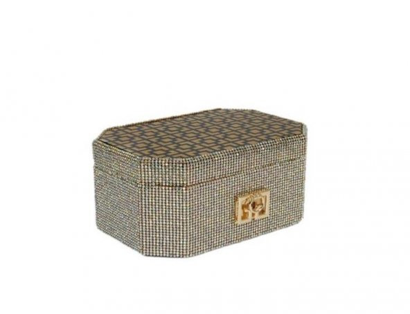 Crearthome Altın Takı Kutusu 12X26 Cm AK.FC0197 ürün görseli 1