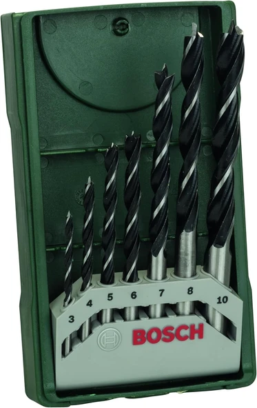 Professional Accessories Ahşap Matkap Uçu, Yeşil, 7 Adet ürün görseli 1