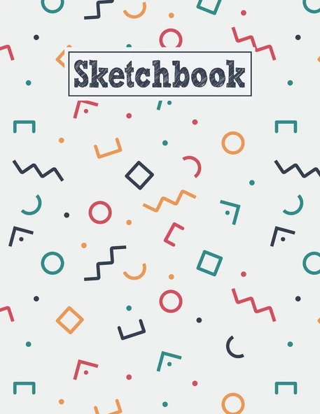 Sketchbook: 8.5 X 11 For Creative Drawing And Sketching Activities With Unique Geometric Themed Cover ürün görseli 1