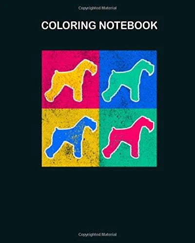 Coloring Book: Miniature Schnauzer Dog Owner Gift Color Artwork 8 X 10 Inches ürün görseli 1