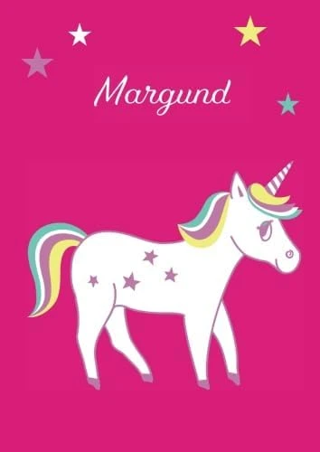 Margund: Einhorn Malbuch / Tagebuch / Notizbuch - Din A4 - Blanko ürün görseli 1