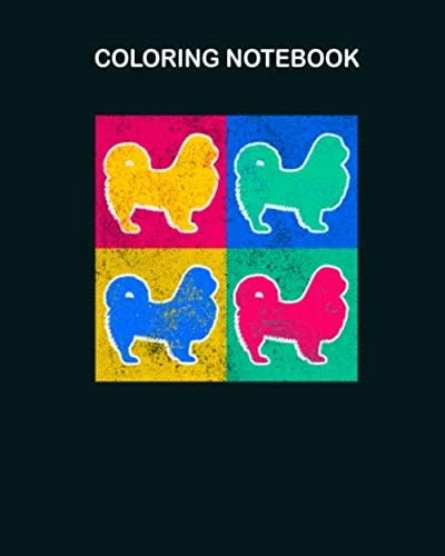 Coloring Book: Colorful Pekingese Dog 8 X 10 Inches ürün görseli 1