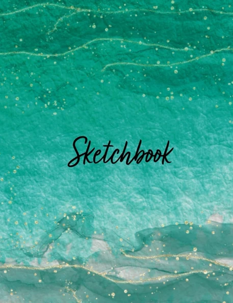 Sketch Book: For Drawing, Writing, Painting, Sketching And Doodling, 120 Pages, 8.5X 11 ( Watercolor Cover Vol.17) ürün görseli 1