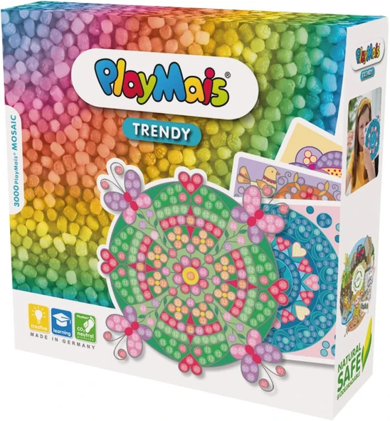 Playmais Mozaik Mandala Yaratıcı Set, El Işi Için, 6 Yaşından Büyük Çocuklar Için, 3.000'Den Fazla Adet 6 Mozaik, Mandalalı Yapışkan Resim, Yaratıcılığı Ince Motor Becerilerini Teşvik Ede ürün görseli 1