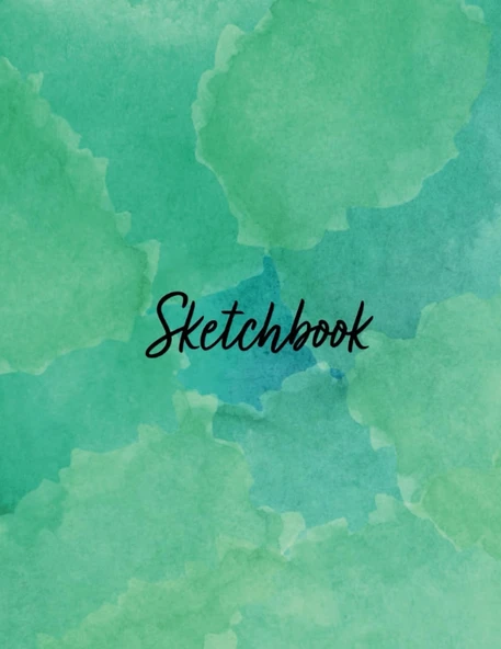 Sketch Book: For Drawing, Writing, Painting, Sketching And Doodling, 120 Pages, 8.5X 11 ( Watercolor Cover Vol.18) ürün görseli 1