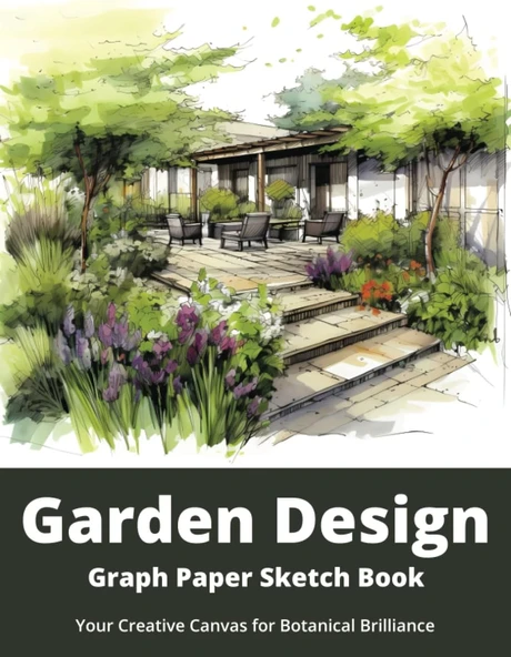 Independently Published Garden Design: Graph Paper Sketch Book, 100 Pages. Ideal For Anyone Interested In Creating Their Own Space. ürün görseli 1