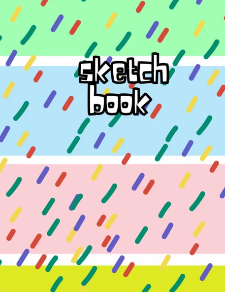 Sketch Book For Kids: A4 Size Drawing 100 Pages Of Blank White Sheets And Lined "One By One With A" Beautiful Cover | Large A4 Drawing Book For Children ürün görseli 1