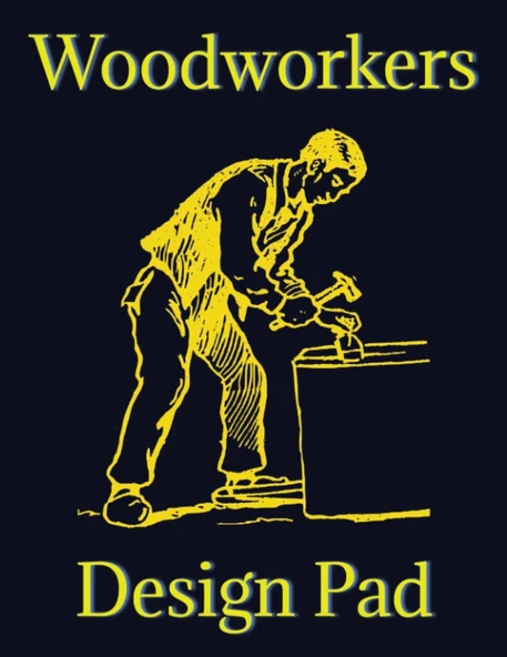 Independently Published Woodworkers Pad - For Woodworkers - Sketch Pad - Craftsmen'S Project Planner - Woodworking Grid Graph Paper ürün görseli 1