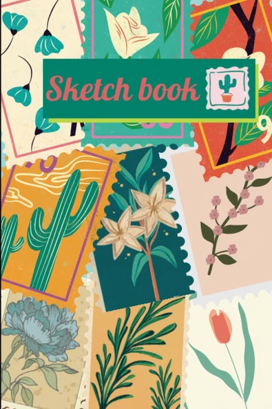 Independently Published Stamp Themed Sketchbook ürün görseli 1