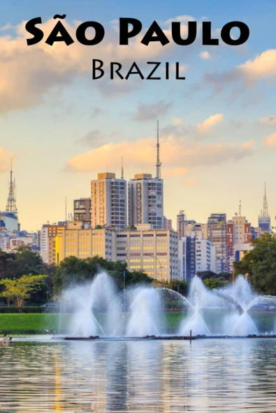 Life Is Short And The Is Wide, Time To Explore São Paulo: A Blank Sketchbook For Artists, Drawing, Doodling, Writing, And Recording Your Travels ... Lovers.: 100 Pages, 6X9 Matte ürün görseli 1