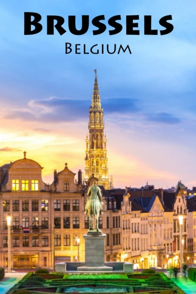 To Is To Live, Next Stop: Brussels: A Blank Sketchbook For Artists, Drawing, Doodling, Writing, And Recording Your Travels And Adventures, ... Lovers.: 100 Pages, 6X9 Matte ürün görseli 1