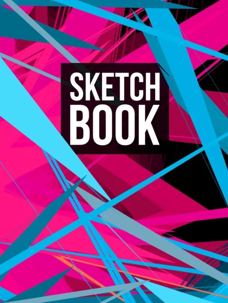 Sketch Book: High-Quality Sketchbook With 8.25 X 11 Inch 100 Pages / 50 Sheets Of Paper. It Features A Unique Cover That Sets It Apart From ... It Perfect For Students Who Enjoy Drawing. ürün görseli 1