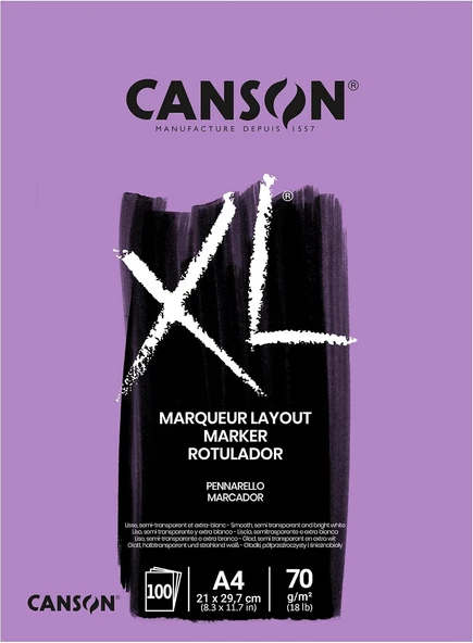Canson Pad Canxl Marker 100S A4 70G Marker Bloğu ürün görseli 1