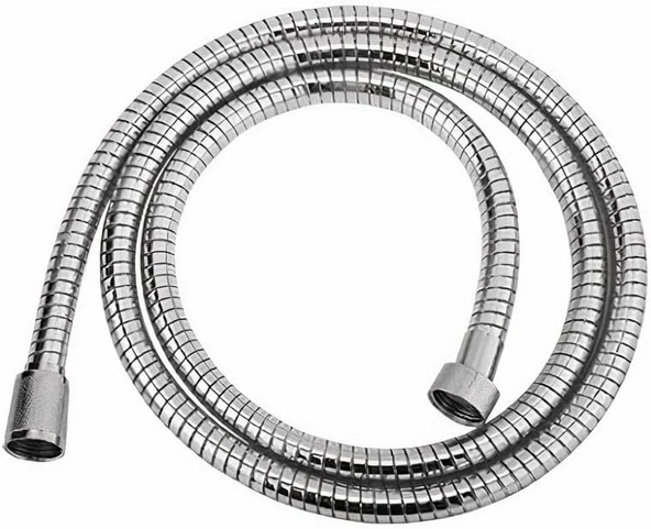 Tema Duş Spirali Örgülü, 150Cm - 190Cm Kenetli Banyo Duş Hortumu 54000, Krom Renk ürün görseli 1