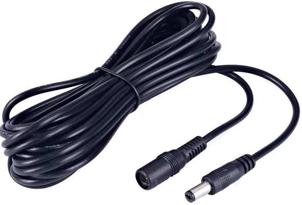 Dc Adaptör Uzatma Kablosu 3 Metre 5.5Mm X 2.1Mm Dişi Erkek ürün görseli 1