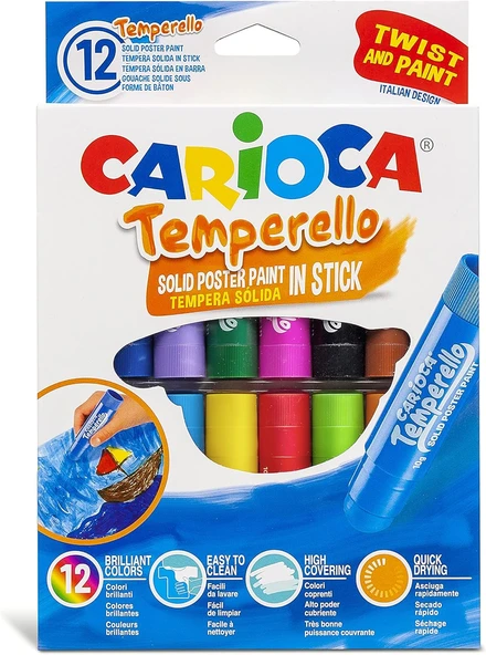 Carioca Temperello Stick Poster Boyama Kalemi 12'Li ürün görseli 1