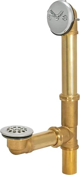 Eastman 2,5 Cm Seyahat Kolu Banyo Atık Taşma Tahliyesi, Krom Kaplama Süslemeli Pirinç, 35201 ürün görseli 1