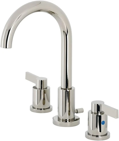 Brass Fsc8929Ndl Nuvofusion 20,32 Cm Geniş Lavabo Musluğu, Pirinç Pop-Up, 5-3/8" Ağız Erişiminde, Cilalı Nikel ürün görseli 1