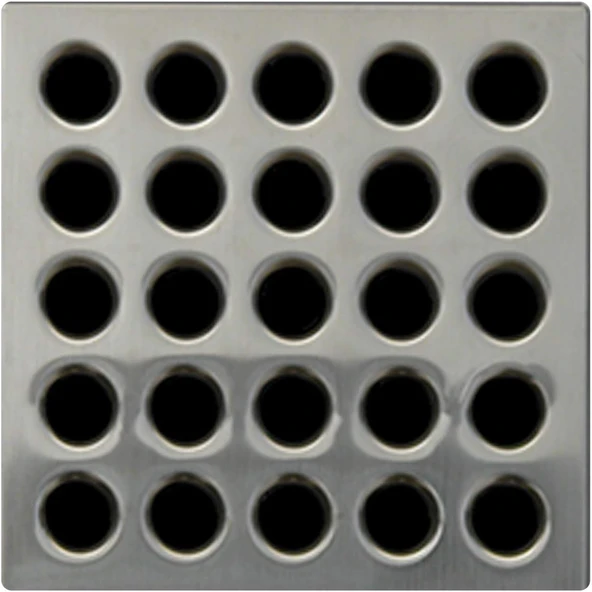 E4404 Square Shower Drain Grate, Brushed Nickel ürün görseli 1