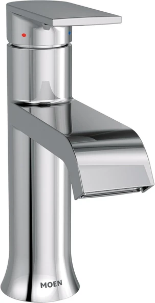 Moen 6702 Genta High-Arc Single-Handle Bathroom Faucet With Drain Assembly, Chrome ürün görseli 1