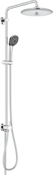 Grohe Vitalio Joy System 260 Yön Değiştiricili Duş Sistemi | Duvar Dışı Bağlantı | 3 Akışlı Tepe Duşu / 3 Akışlı El Duşu / 1750Mm & 800Mm Duş Hortumu | Su Tasarruflu | Duş Başlığı | Krom | 27357002 ürün görseli 1