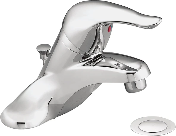 Moen L4625 Chateau Tek Kolu Düşük Ark Banyo Bataryası, Krom, 0.375 ürün görseli 1