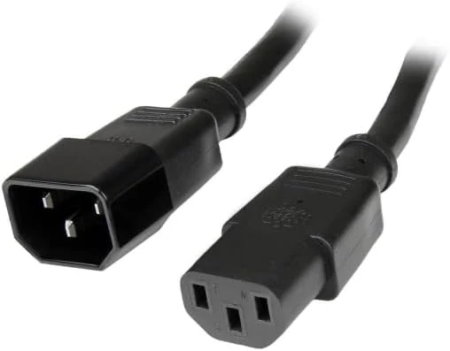2 Metre Erkek Dişi Power Uzatma Kablosu 2 Metre C13 C14 Power Kablosu ürün görseli 1