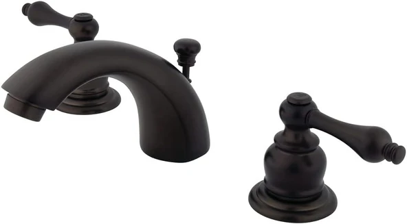 Brass Gkb945Al Yaygın Lavabo Bataryası Perakende Açılır Pencereli, 4-7/16 Inç, Ovuşturdu Bronz ürün görseli 1